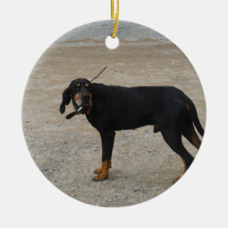 疲れた狩り犬 セラミックオーナメント