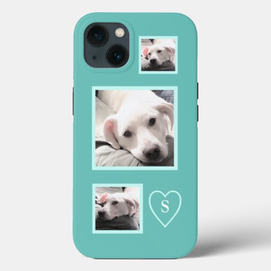 疲れた白い子犬の青のかわいい3枚 Case-Mate iPhoneケース (裏面)