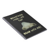 疲れた白くまのノート ノートブック (右側)