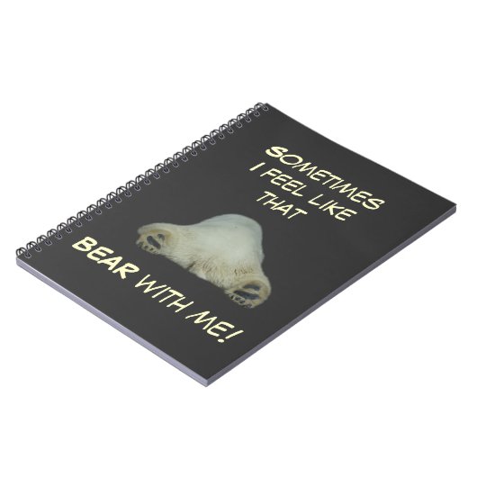 疲れた白くまのノート ノートブック (左側)