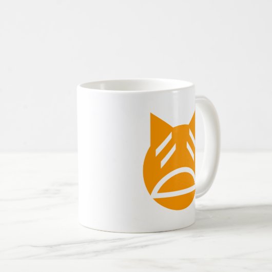 疲れた絵文字 コーヒーマグカップ (正面右)