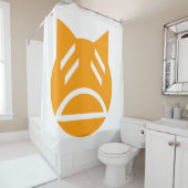 疲れた絵文字 シャワーカーテン (インサイチュ)