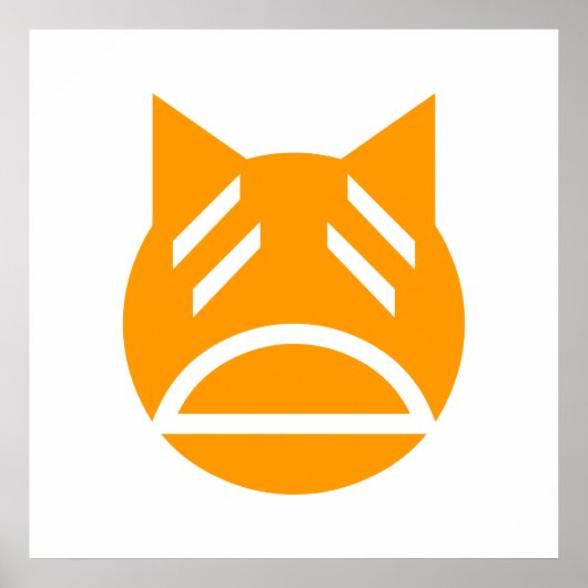 疲れた絵文字 ポスター (正面)