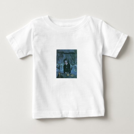 疲れた花売りの少女（ウォルター・グラマッテによる） ベビーTシャツ (正面)