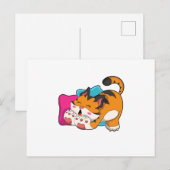 疲れた虎 ポストカード (正面/裏面)