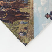 疲れた連合軍兵士 フリースブランケット (角)