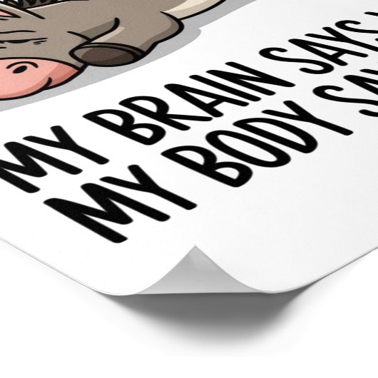 疲れた顔 ポスター (角)