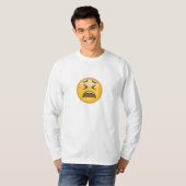 疲れた顔Emoji Tシャツ (正面フル)