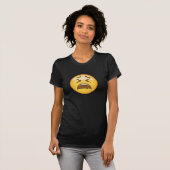 疲れた顔Emoji Tシャツ (正面フル)