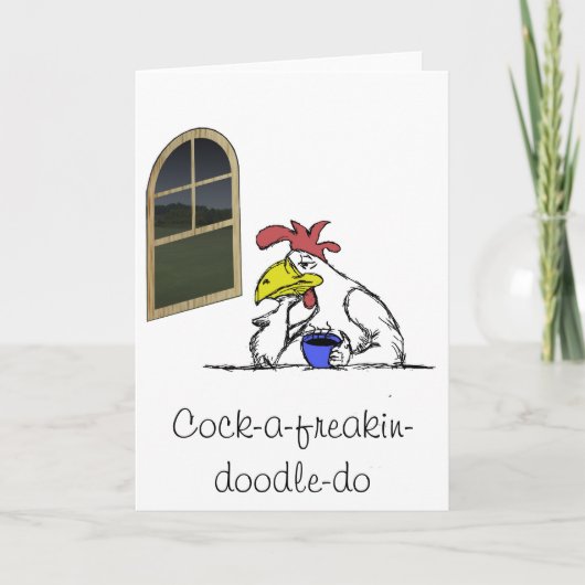 疲れた鶏 カード (正面)