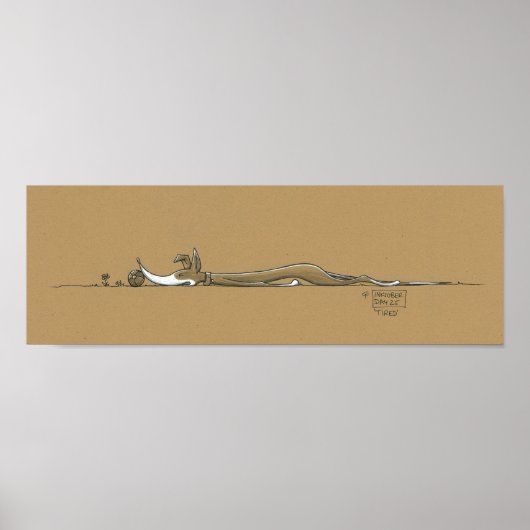 「疲れた」 ポスター (正面)