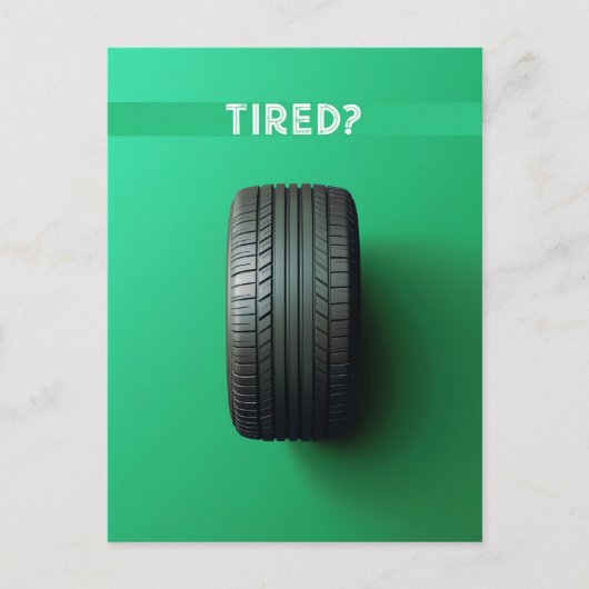 疲れた ポストカード (正面)