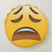疲れたEmoji ラウンドクッション (裏面)