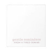 疲れたGeniusメモ帳から穏やかなリマインダー ノートパッド (正面)
