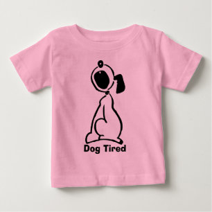疲れている犬 ベビーTシャツ