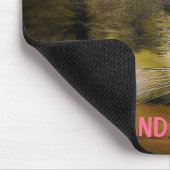 疲れてインスピレーションのない悲しい猫 マウスパッド (コーナー)