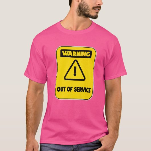 疲れて疲れたユーモラスなサービス Tシャツ (正面)