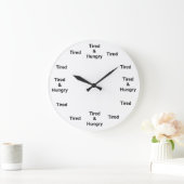 疲れて空腹の時計 ラージ壁時計 (ホーム)