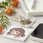 疲れて赤 キーホルダー (正面右)