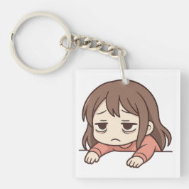 疲れて赤 キーホルダー