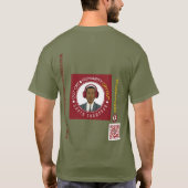 疲れグリーンショートスリーブシャツ Tシャツ (裏面)