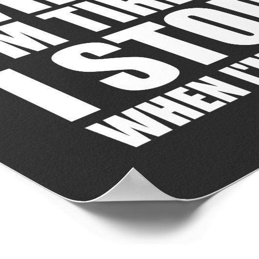 疲れストップたら無いやる気を起こさせる ポスター (角)