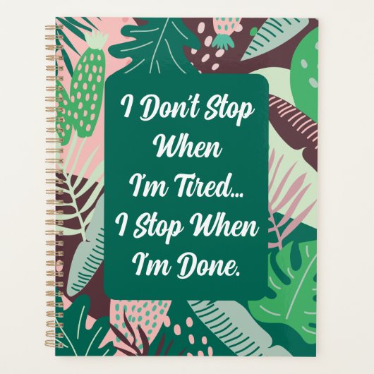 疲れストップたら終わストップったら プランナー手帳 (正面)