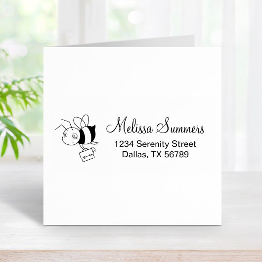 疲れストレストビー保持ブリーフケースアドレス ラバースタンプ