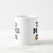 疲れモムスクラブレトロデイジー おもしろい コーヒーマグカップ (中央)