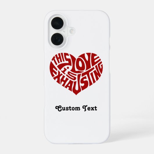 疲れ切った愛 iPhone 16ケース (裏面)