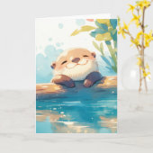 疲れ切った日 カード (黄色い花)