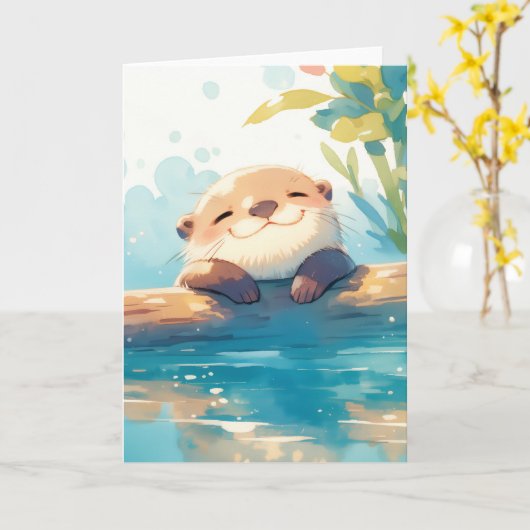 疲れ切った日 カード (黄色い花)