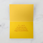 疲れ切った誕生日カスタマイズ- カード (内部)