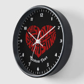 疲れ切る愛 壁時計 (傾斜)