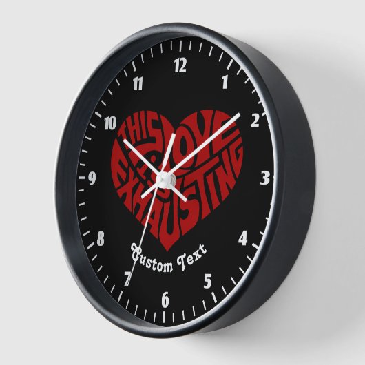 疲れ切る愛 壁時計 (傾斜)