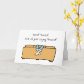 疲れ恋しく思たな カード (黄色い花)