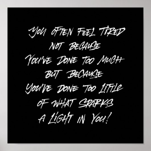 疲れ感じた ポスター (正面)