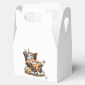 疲れ果てたイースターバニーのトリートボックス フェイバーボックス (オープン)