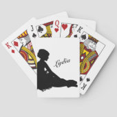 疲れ果てたバレリパーソナライズされたーナ、自転車プレイイン トランプ (裏面)