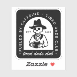 疲れ果てたパパおもしろいファースト・ファーザー・デイカスタム シール