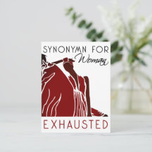 疲れ果てた女性