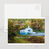 疲れ果てた家に帰っ来た人 ポストカード (正面/裏面)