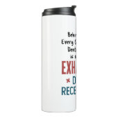 疲れ果てた歯科受付おもしろいフロント タンブラー (回転左)