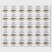 疲れ果てた犬任意の場合のギフトラップ ラッピングペーパー (フラット)