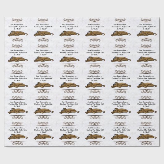 疲れ果てた犬任意の場合のギフトラップ ラッピングペーパー (フラット)