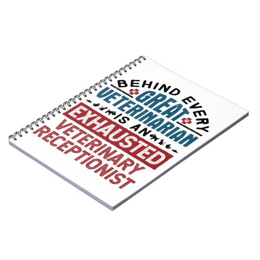 疲れ果てた獣医の受付 ノートブック (左側)