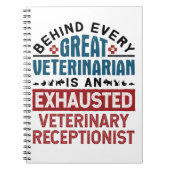 疲れ果てた獣医の受付 ノートブック (正面)