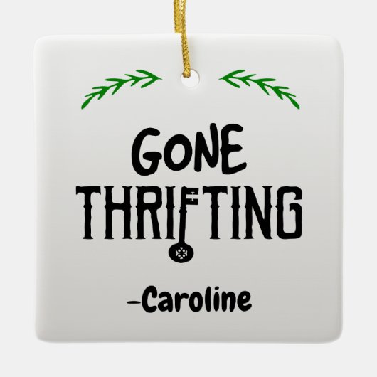 疲れ果てた セラミックオーナメント (正面)