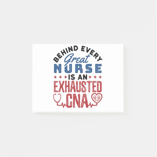 疲れ果てたCNA認定看護助手 ポストイット (正面)