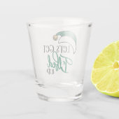 疲れ果てる |クリスマスアルコール飲料プリン ショットグラス (裏面)